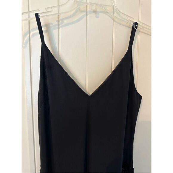 NWT NBD Revolve Annika Beaded Fringe Black Asymmetrical Mini Dress Size XXS - Picture 10 of 13